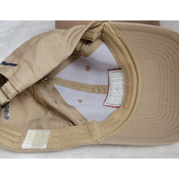 USO Support Our Wounded Heroes Cap Hat Patriotic Khaki Beige Embroidered EUC - Picture 5 of 6